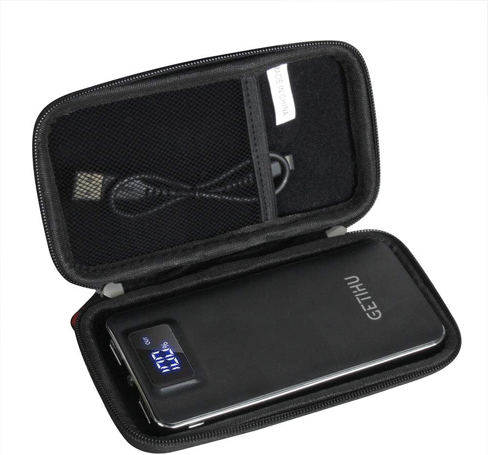 Travel Hard Case for GETIHU 10000Mah Power Bank Portable Charger LED Display (Not Including Power Bank) (Black 2)