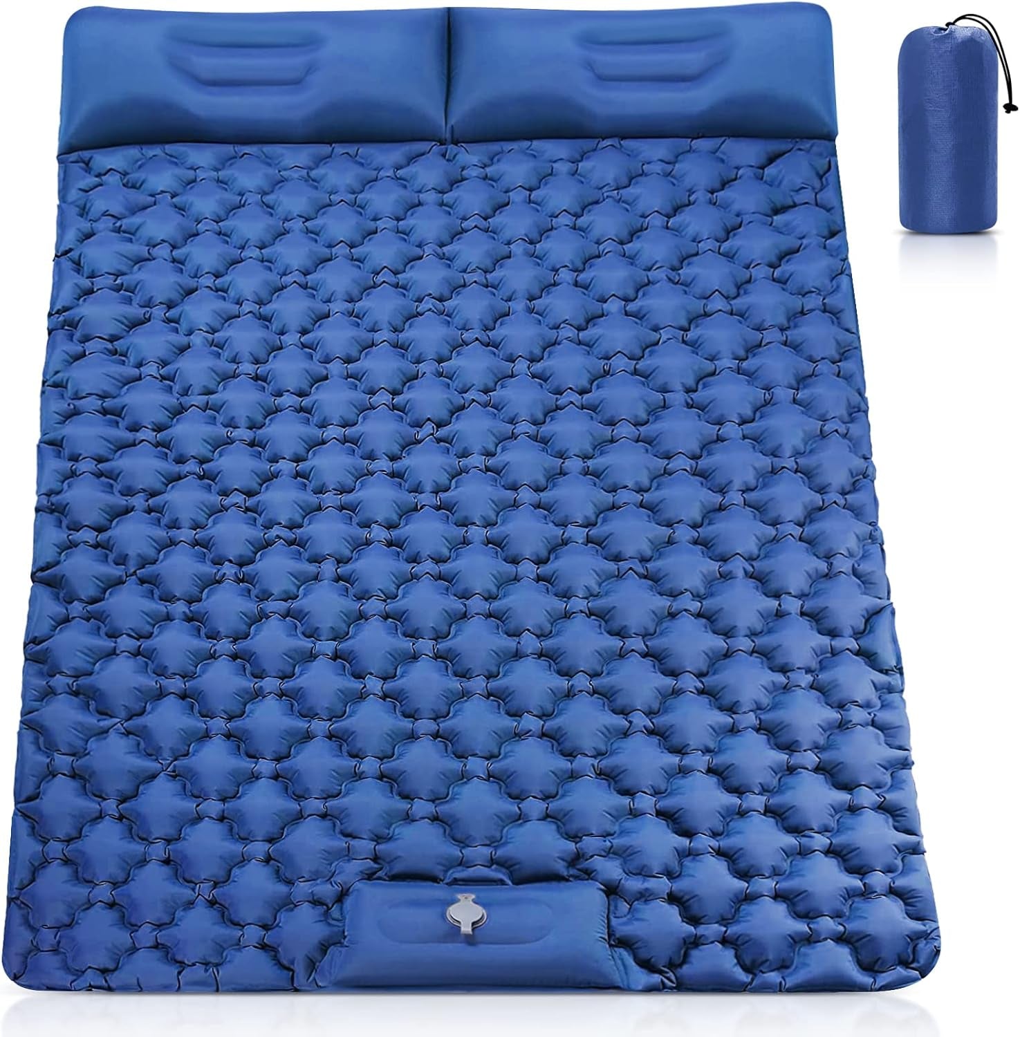 Inflating Sleeping Pad for Camping - Extra Thickness & Compact, Lightweight, Portable