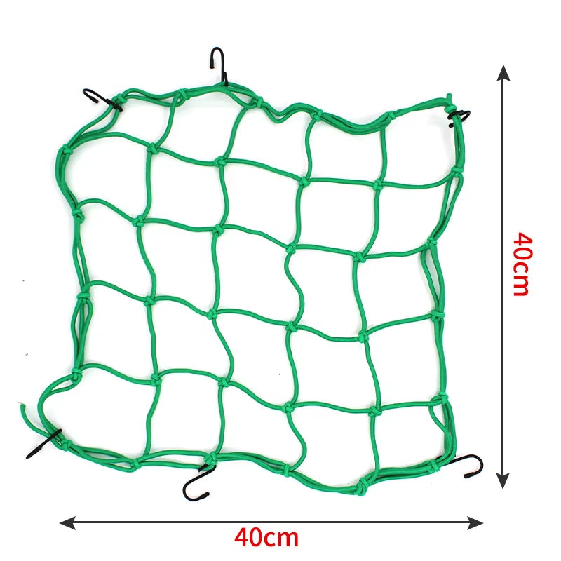 Motorcycle Luggage Net Helmet Mesh Fuel Tank Luggage Mesh Nets with Hooks Motorbike Compaction Storage Motorcycle Accessories