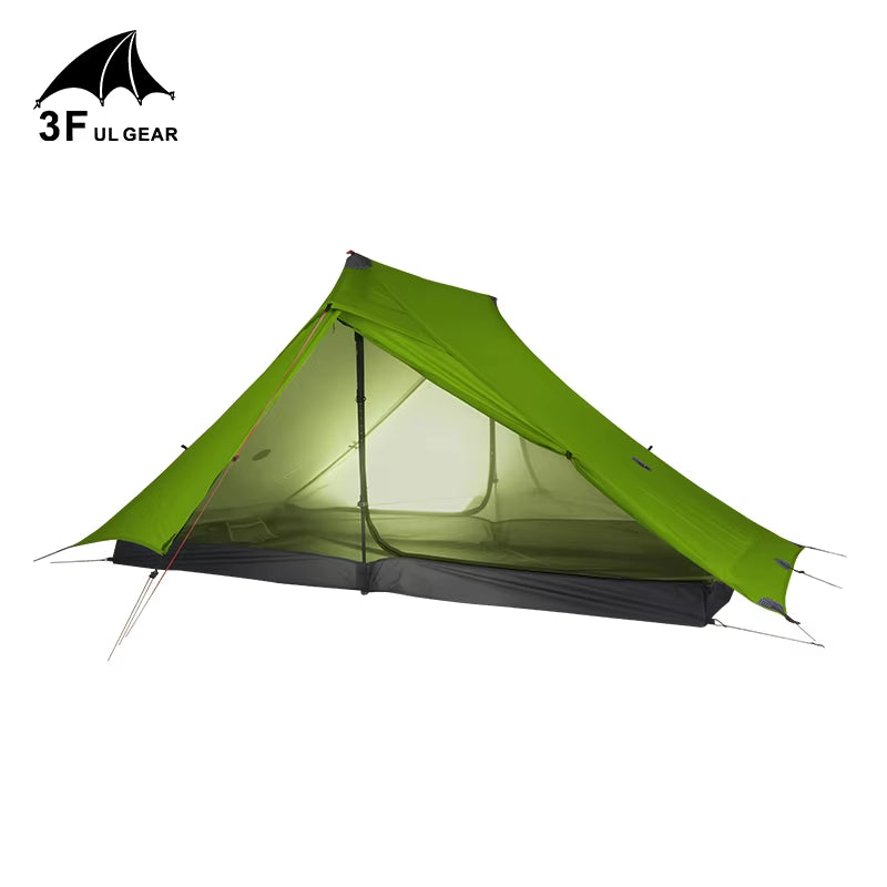 Lanshan 2 Pro 2 Person Outdoor Ultralight Camping Tent 3 Season Professional 20D Nylon Both Sides Silicon Tent