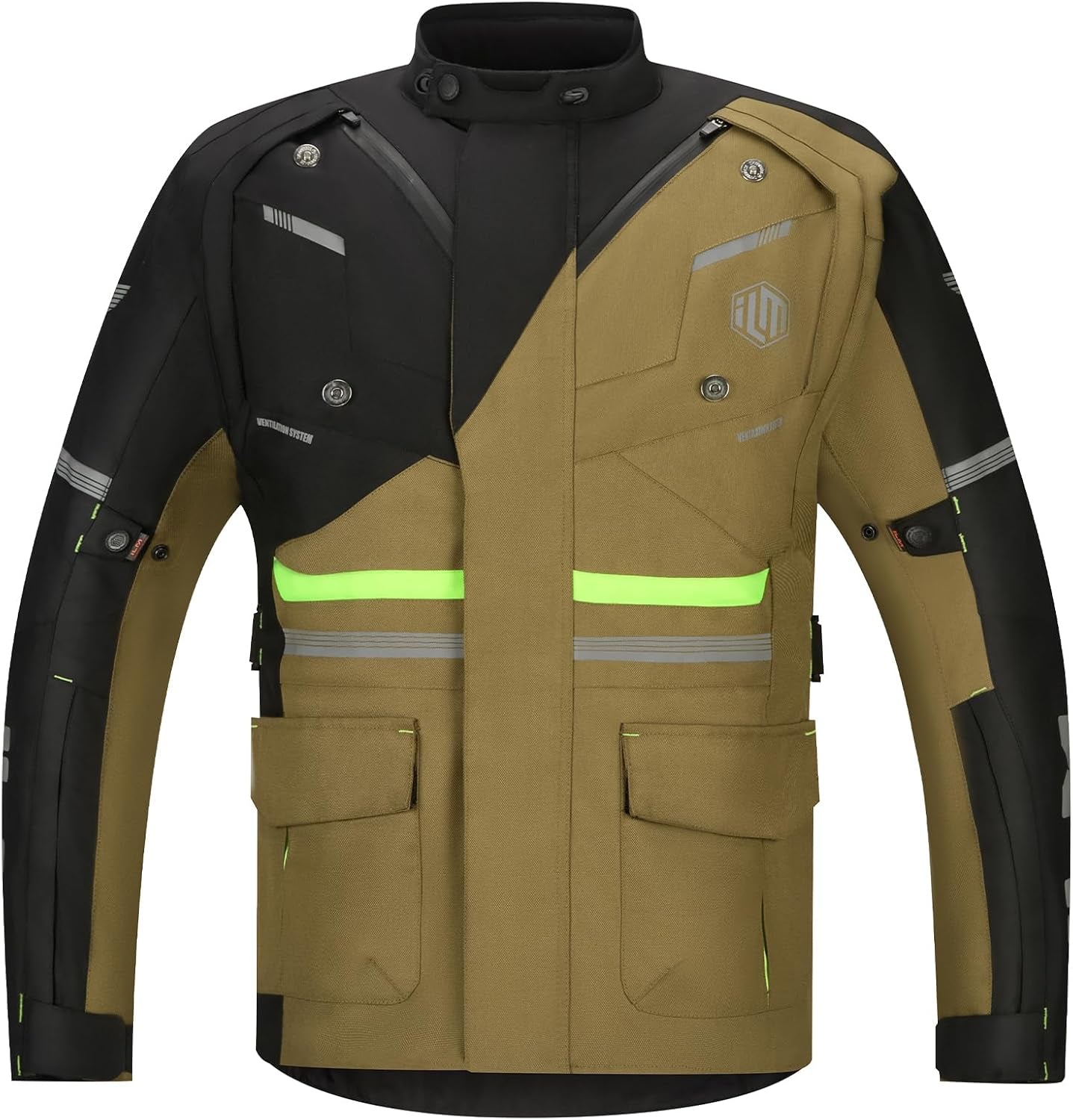 Men'S Motorcycle Jacket CE Armored Riding Waterproof Adventure Touring