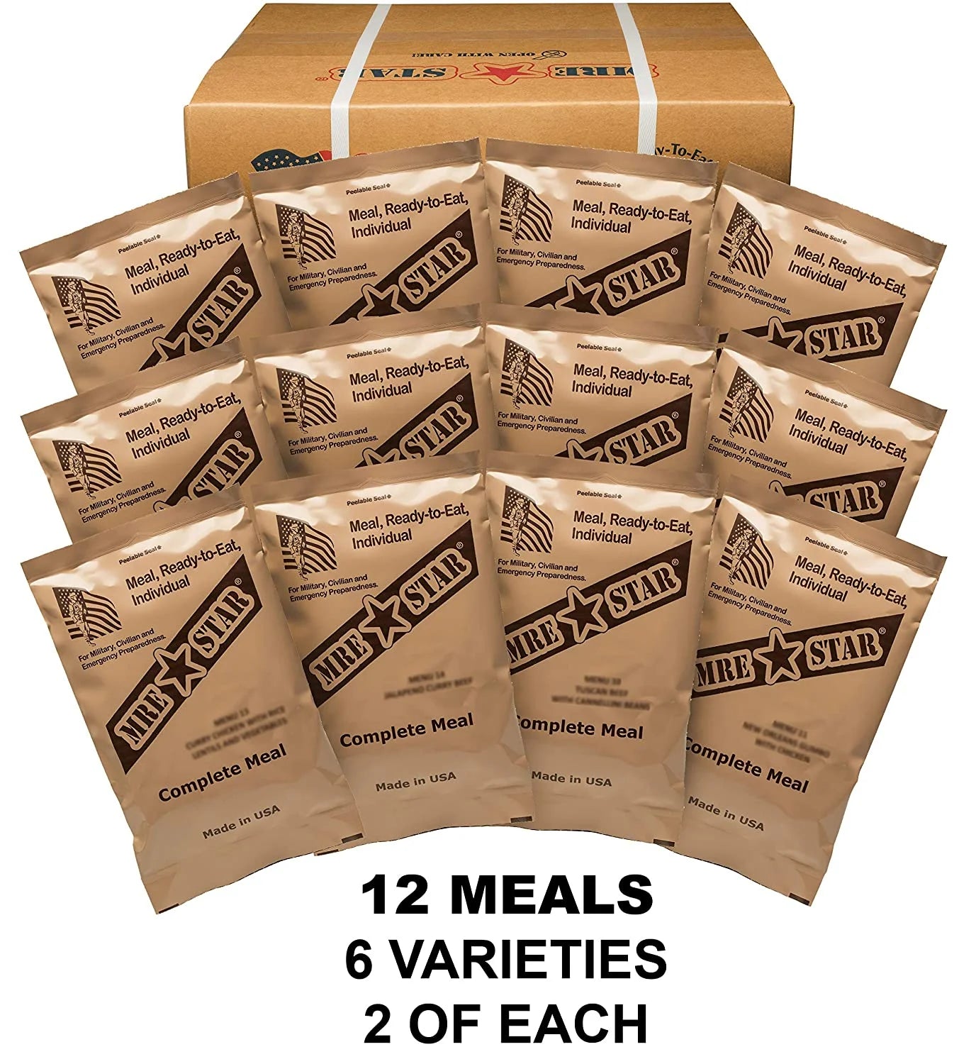 Case of 12 Standard with Ready to Eat Meal