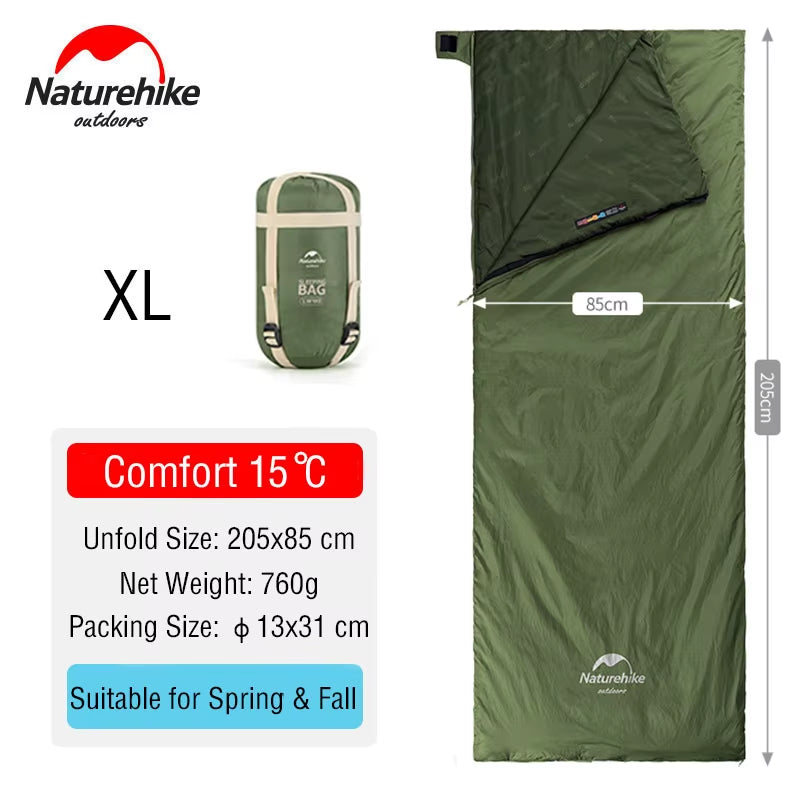 Sleeping Bag Lightweight Mini LW180 Waterproof Cotton Sleeping Bag Nature Hike Tourist Camping Sleeping Bag