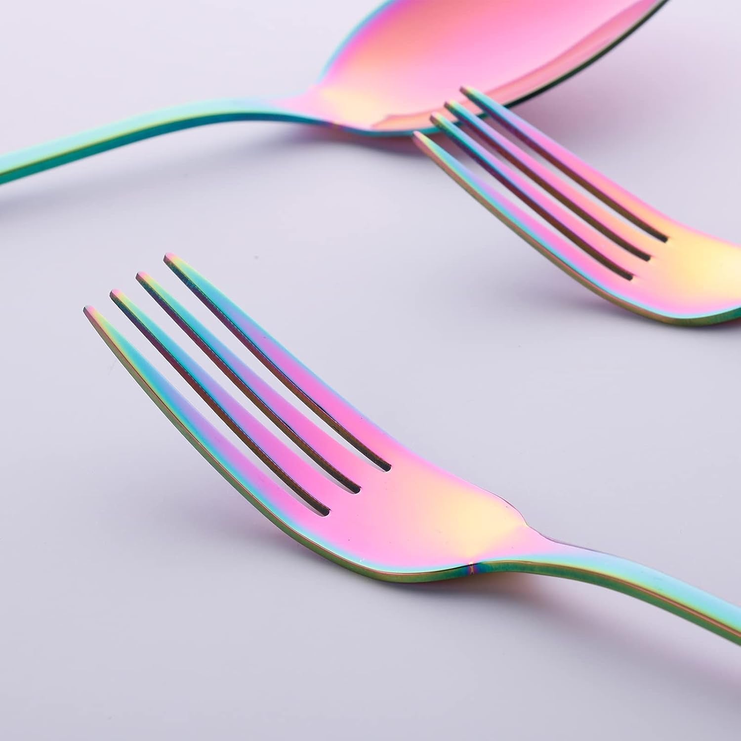 Portable Travel Reusable Lunch Utensils Set with Case Chopsticks for Adults, Portable Reusable Comping Silverware Cutlery Set Metal Travel Eco Friendly with Case Straw Chopsticks for Lunch Box,Rainbow