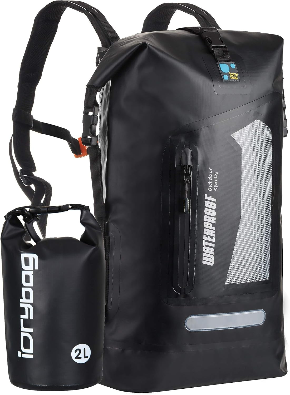 Waterproof Backpack for Men 20L/30L/40L, Floating Dry Bag Kayak, Dry Backpack Hiking