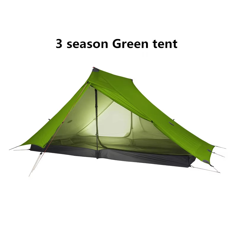 Lanshan 2 Pro 2 Person Outdoor Ultralight Camping Tent 3 Season Professional 20D Nylon Both Sides Silicon Tent