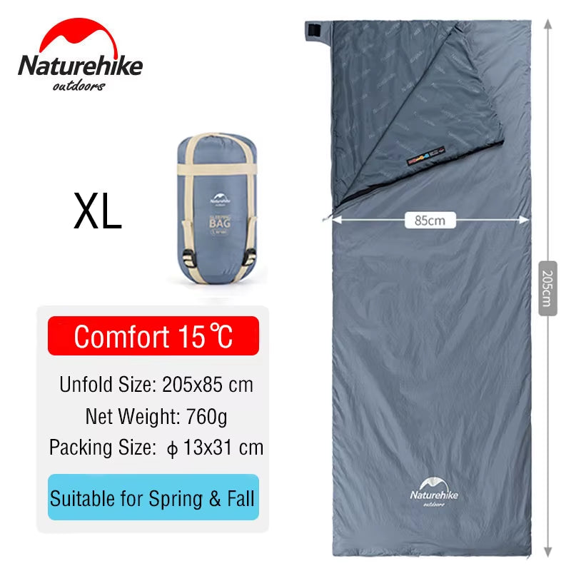 Sleeping Bag Lightweight Mini LW180 Waterproof Cotton Sleeping Bag Nature Hike Tourist Camping Sleeping Bag