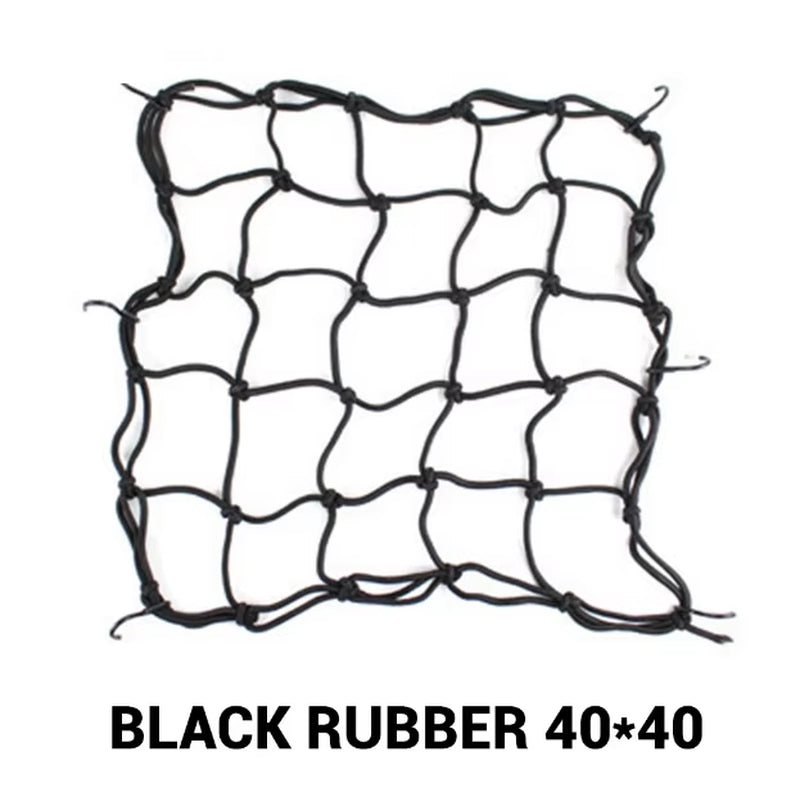 Motorcycle Luggage Net Cover Bike Hold down Fuel Tank Luggage Mesh Rubber Elastic Bungee Motorcycle Bike Tank Hooks Helmet Net
