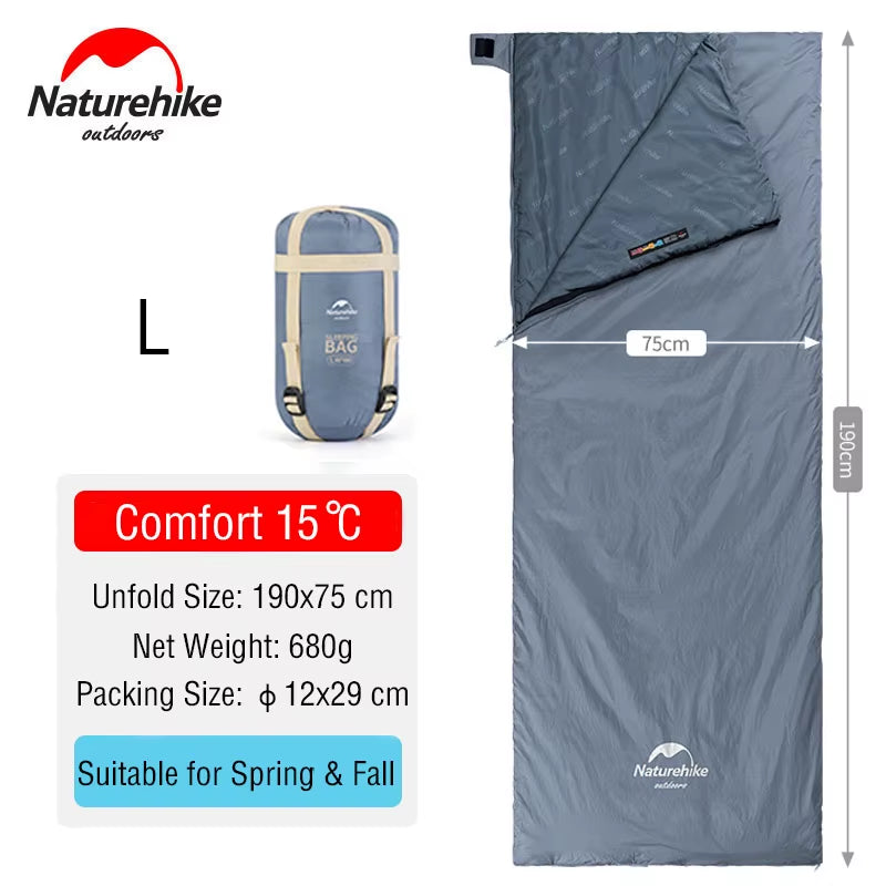 Sleeping Bag Lightweight Mini LW180 Waterproof Cotton Sleeping Bag Nature Hike Tourist Camping Sleeping Bag