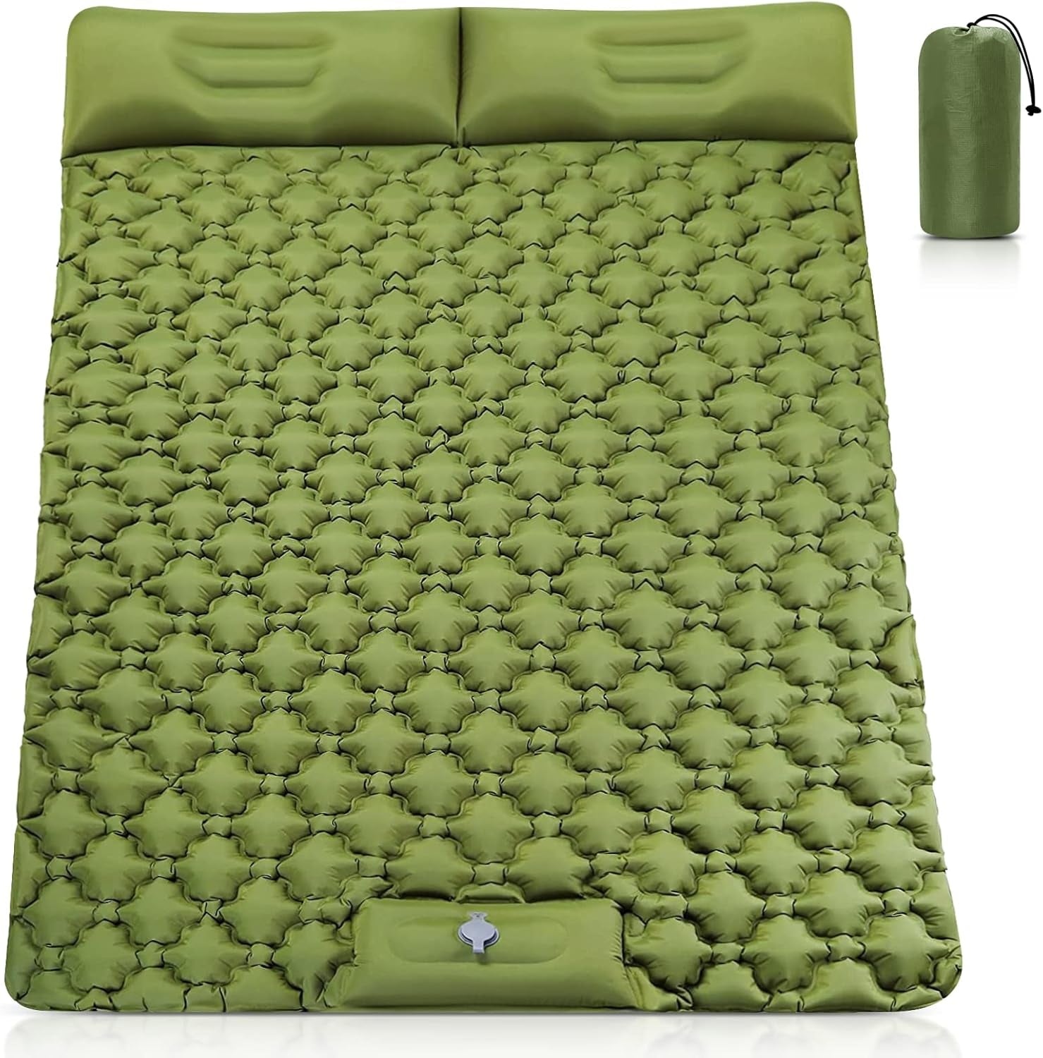 Inflating Sleeping Pad for Camping - Extra Thickness & Compact, Lightweight, Portable