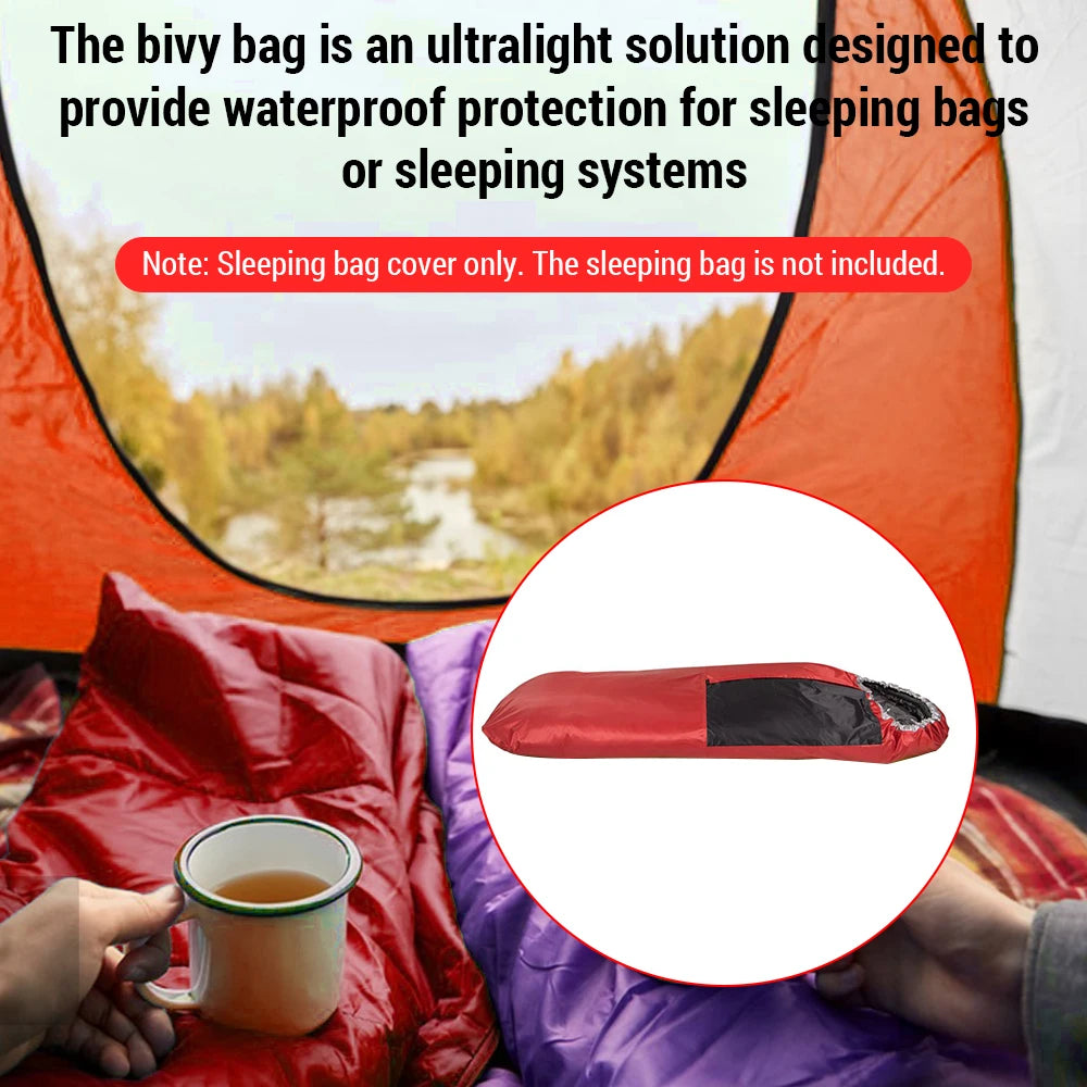Lightweight Sleeping Bag Cover Cold-Resistant Outdoor Camping Sleeping Bag Case Waterproof Bivy Bag