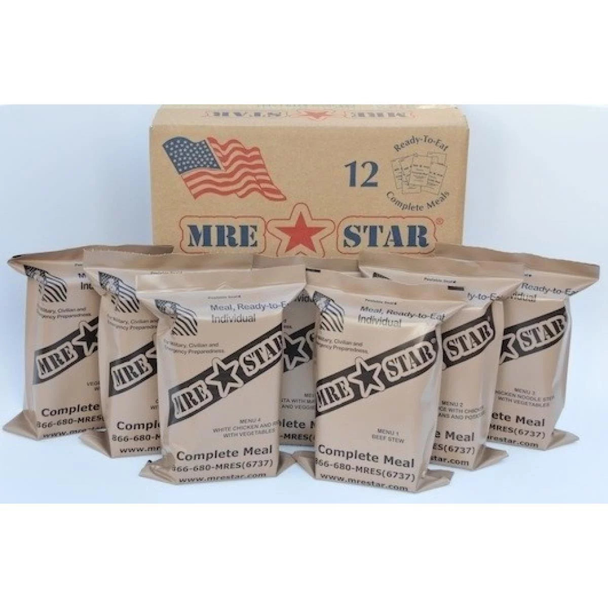 Case of 12 Standard with Ready to Eat Meal