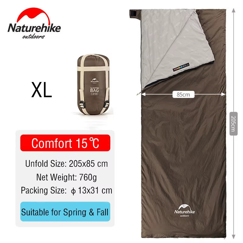 Sleeping Bag Lightweight Mini LW180 Waterproof Cotton Sleeping Bag Nature Hike Tourist Camping Sleeping Bag