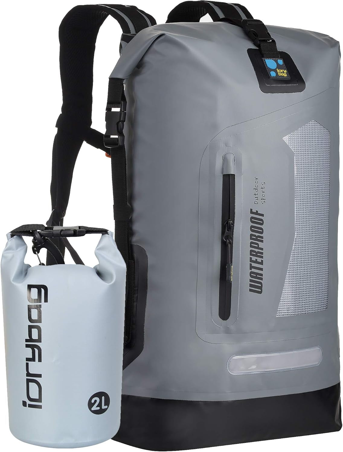 Waterproof Backpack for Men 20L/30L/40L, Floating Dry Bag Kayak, Dry Backpack Hiking