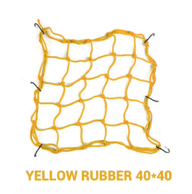 Motorcycle Luggage Net Cover Bike Hold down Fuel Tank Luggage Mesh Rubber Elastic Bungee Motorcycle Bike Tank Hooks Helmet Net