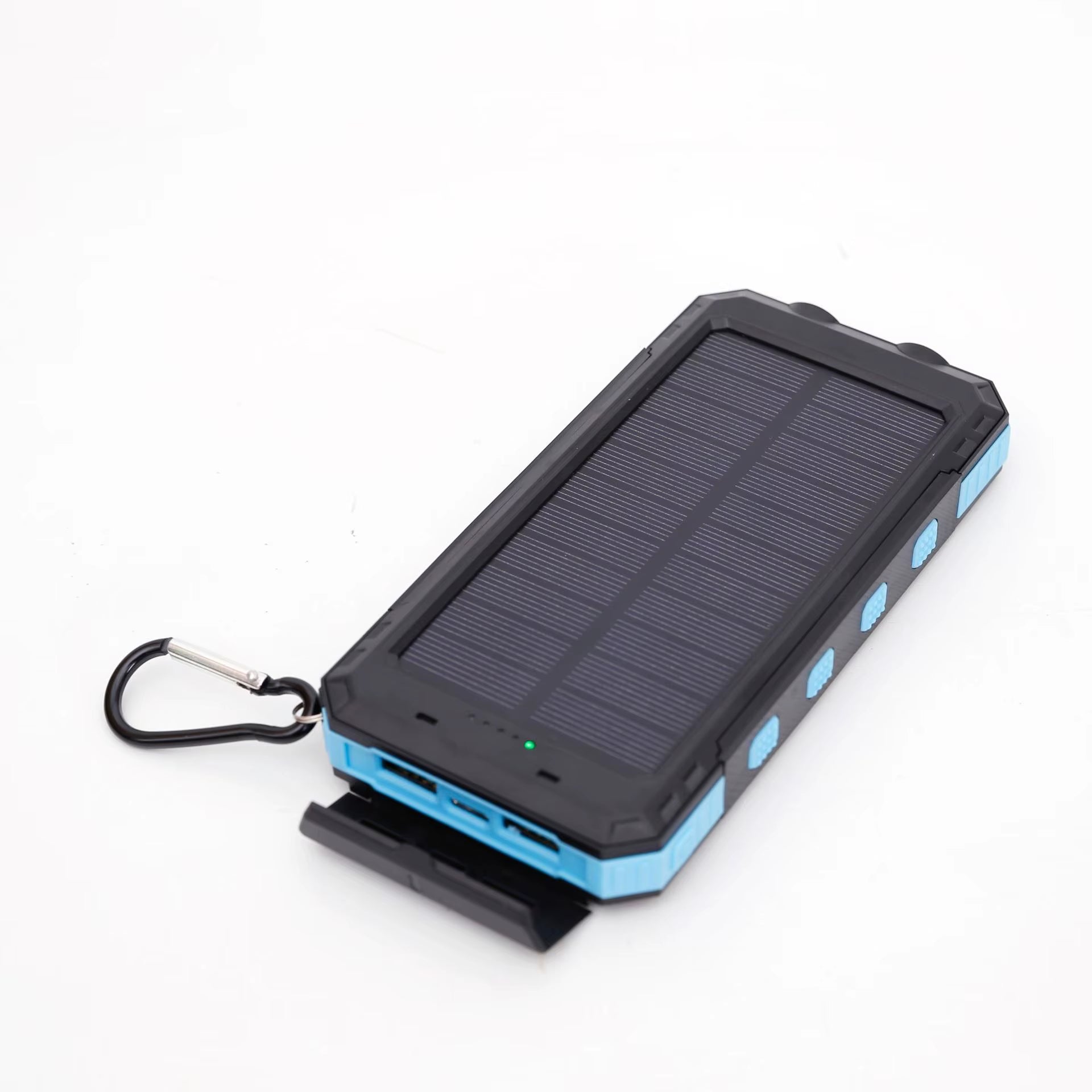 Portable Waterproof Solar Power Bank for Outdoor Mountain Climbing and Camping, Large-Capacity Compass Mobile Power Bank