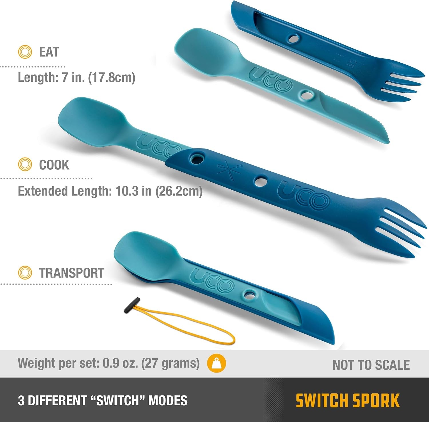 Switch Spork 2-Piece Integrated Camping Utensil Set