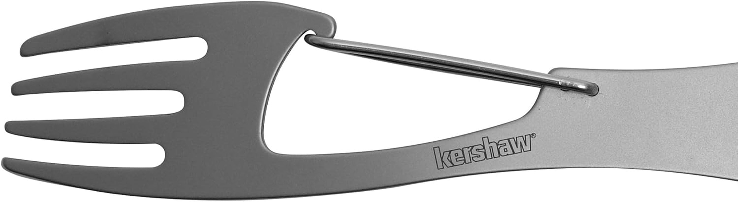 Ration Multi Tool Spork, Stainless Steel Spoon, Fork, Carabiner and Bottle Opener, Regular and XL Sizes