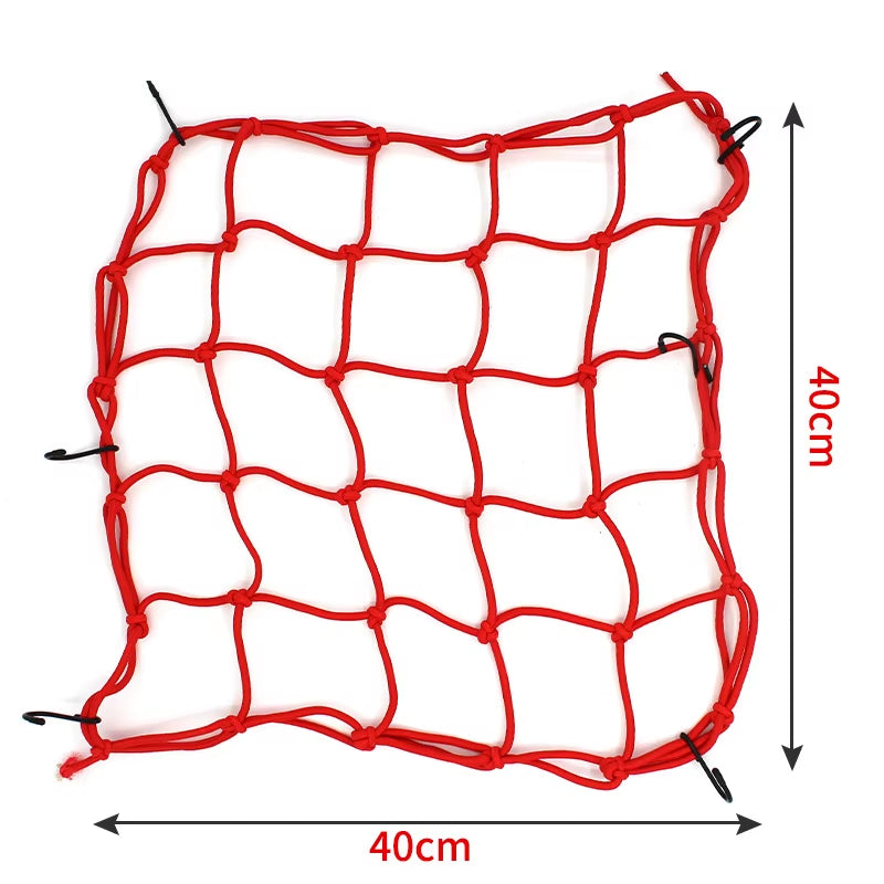 Motorcycle Luggage Net Helmet Mesh Fuel Tank Luggage Mesh Nets with Hooks Motorbike Compaction Storage Motorcycle Accessories