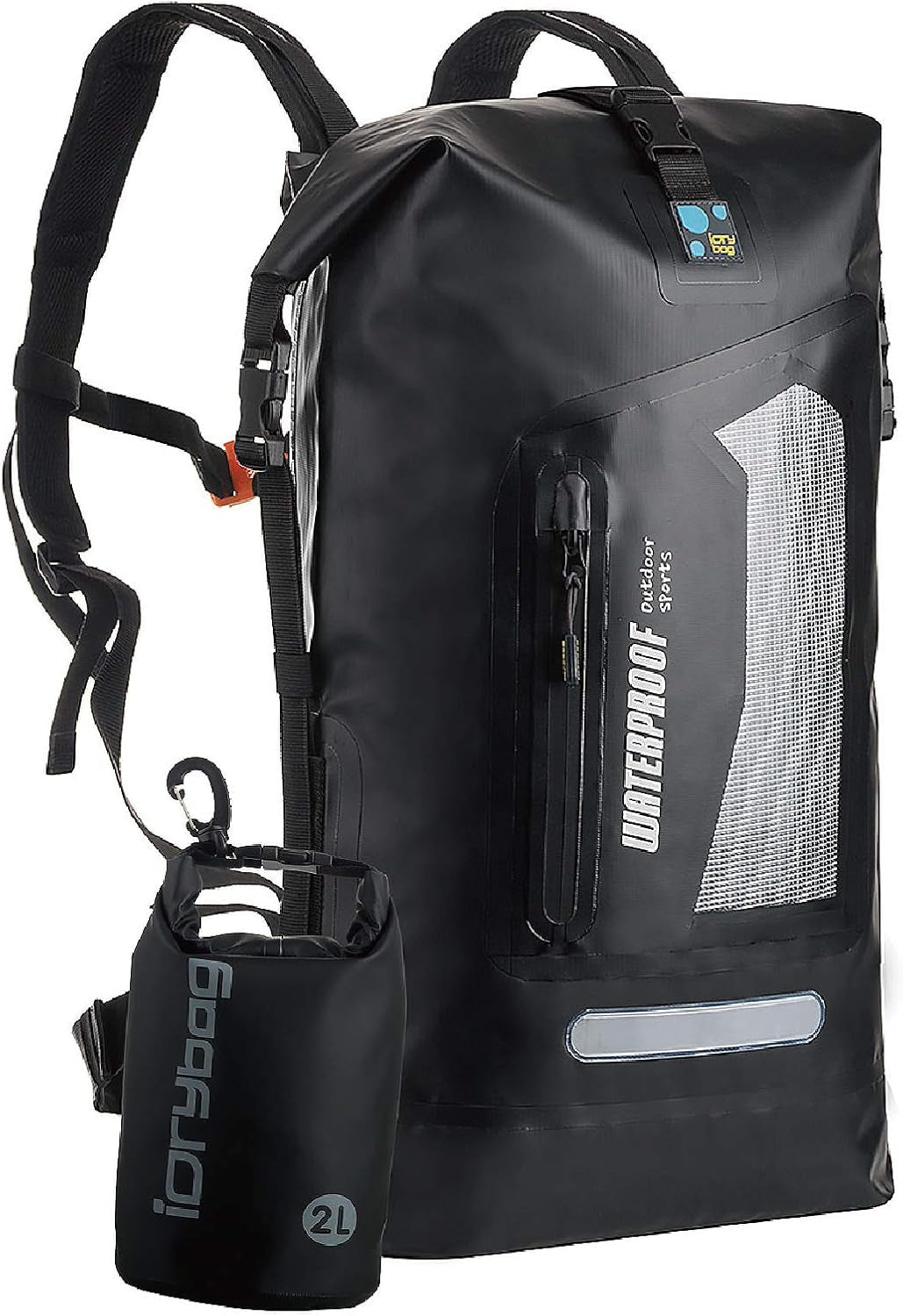 Waterproof Backpack for Men 20L/30L/40L, Floating Dry Bag Kayak, Dry Backpack Hiking