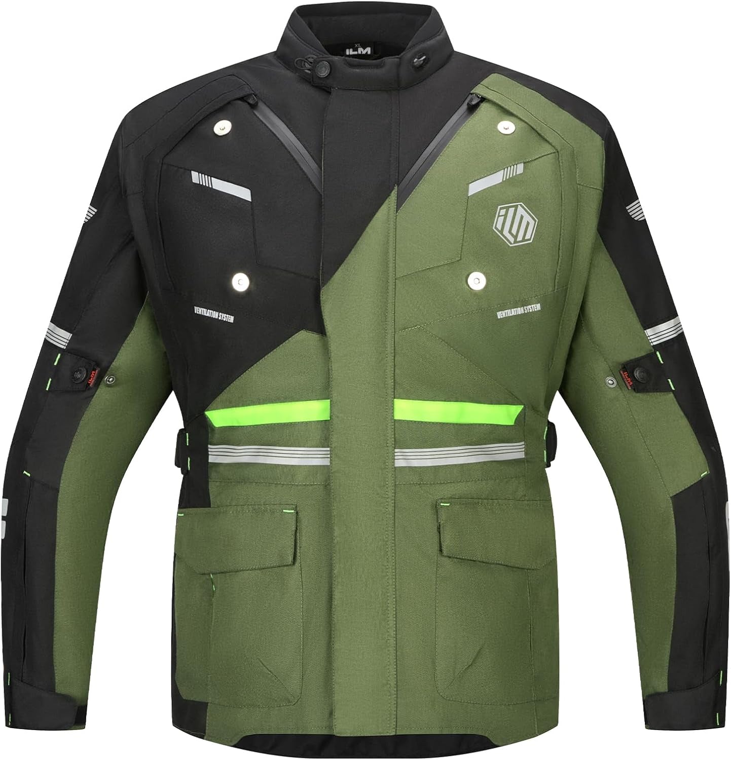 Men'S Motorcycle Jacket CE Armored Riding Waterproof Adventure Touring