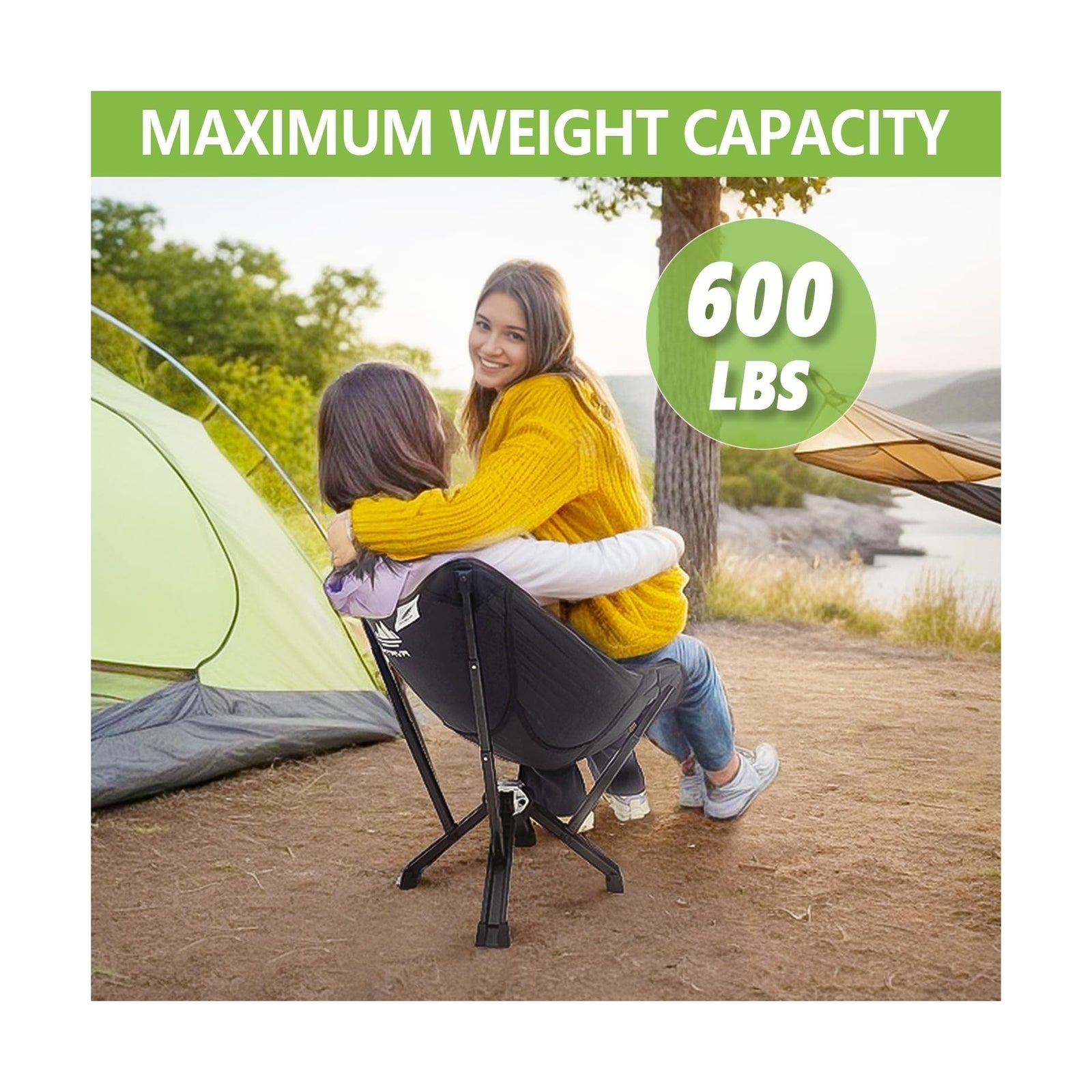 MTRVR Folding Camping Chairs, Portable Camp Chair, Lightweight, Compact, and ...