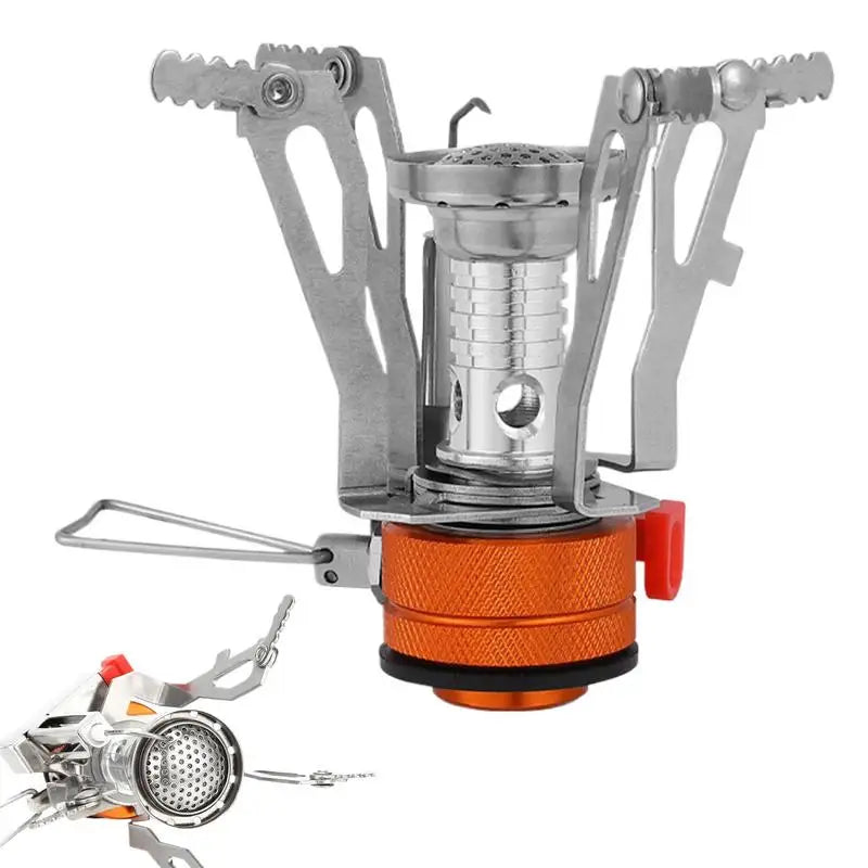Camping Stove Backpacking Stove Portable Backpacking Stove Small Camping Stove Hiking Stove Windproof Piezo Ignition Cooking