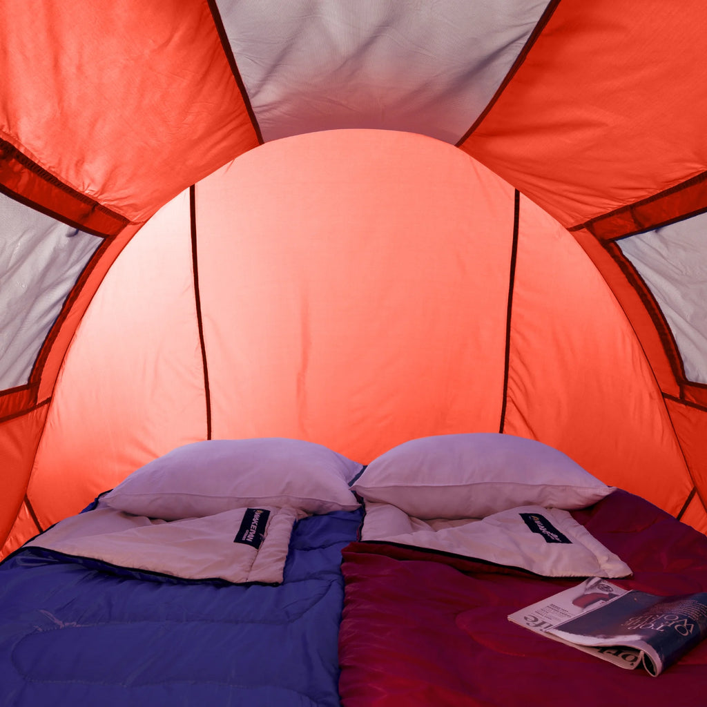 Pop-Up Tent 2 Person, Water Resistant Barrel Style Tent for Camping with Rain Fly and Carry Bag, Sunchaser 2-Person Tent by  Outdoors (Red)