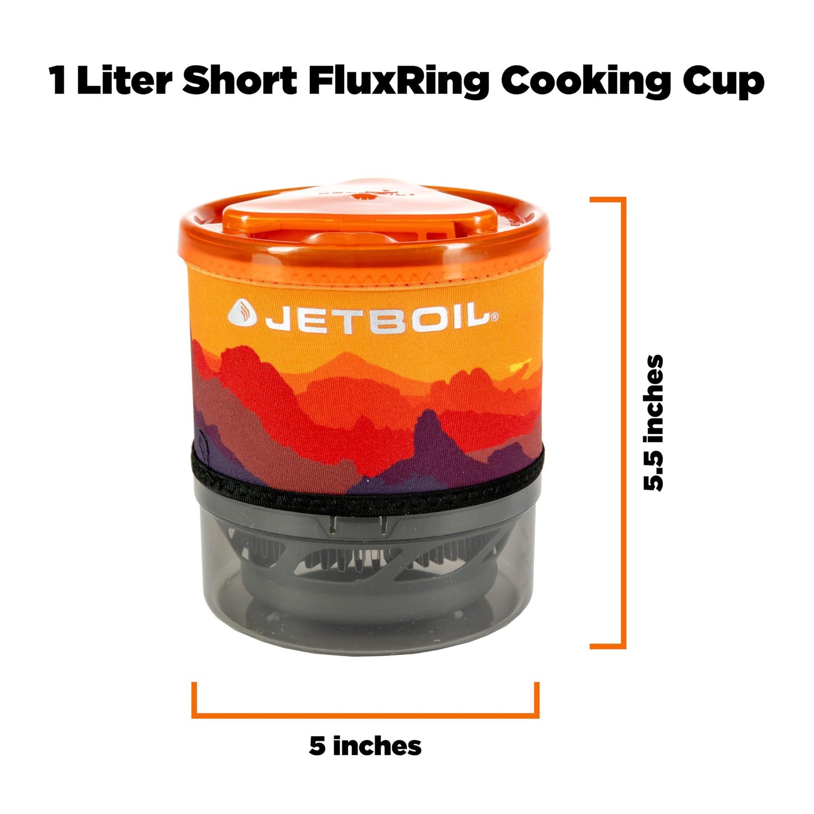 Jetboil Minimo Portable Stove Sunset Cooking System for Camping and Backpacking