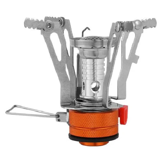 Camping Stove Backpacking Stove Portable Backpacking Stove Small Camping Stove Hiking Stove Windproof Piezo Ignition Cooking