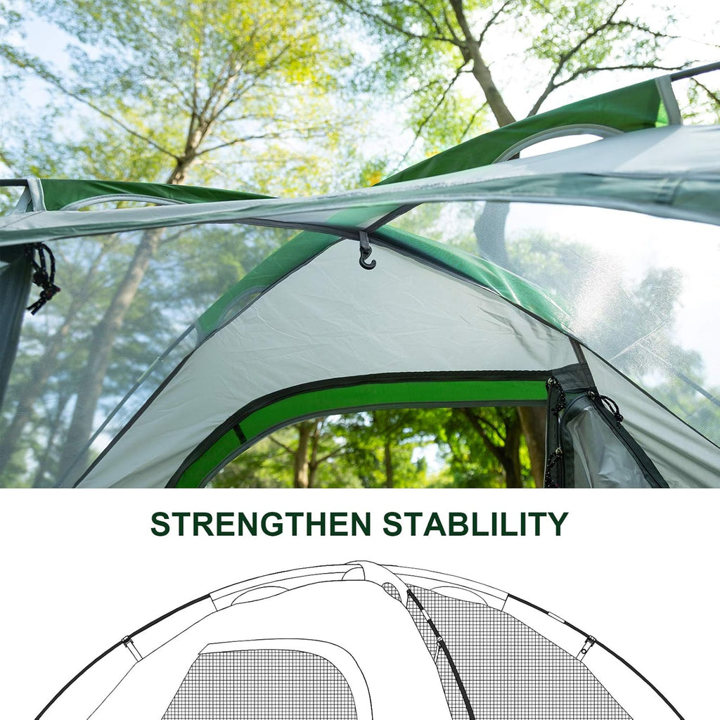Tent for 1-2 Person Pu3000Mm Water Resistance Camping Tent Lightweight Tent with Vestibule Suitable for Camping Hiking Scout Easy Setup