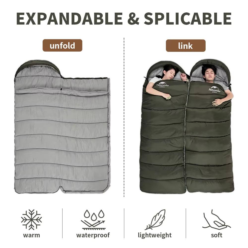 Sleeping Bag Ultralight Cotton Winter Sleeping Bag Lightweight Waterproof Sleeping Bag Outdoor Camping Sleeping Bag