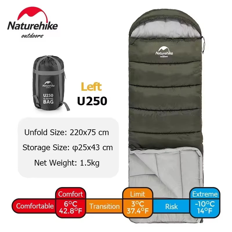Sleeping Bag Ultralight Cotton Winter Sleeping Bag Lightweight Waterproof Sleeping Bag Outdoor Camping Sleeping Bag