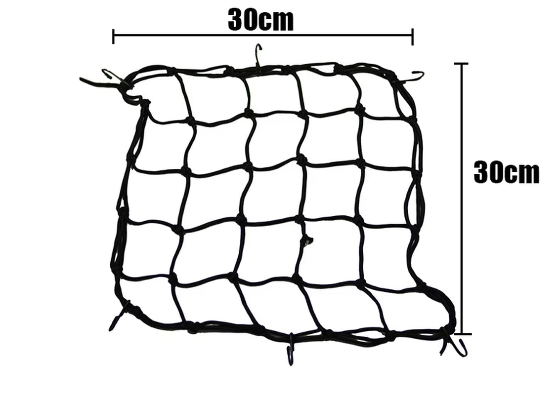 Motorcycle Luggage Net Helmet Mesh Fuel Tank Luggage Mesh Nets with Hooks Motorbike Compaction Storage Motorcycle Accessories
