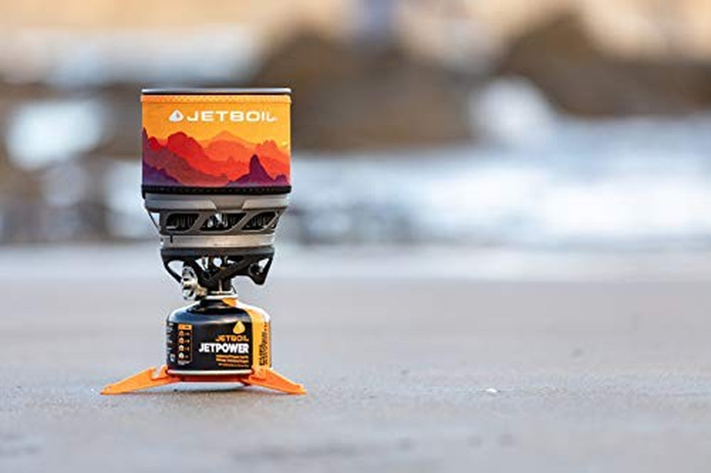 Jetboil Minimo Portable Stove Sunset Cooking System for Camping and Backpacking