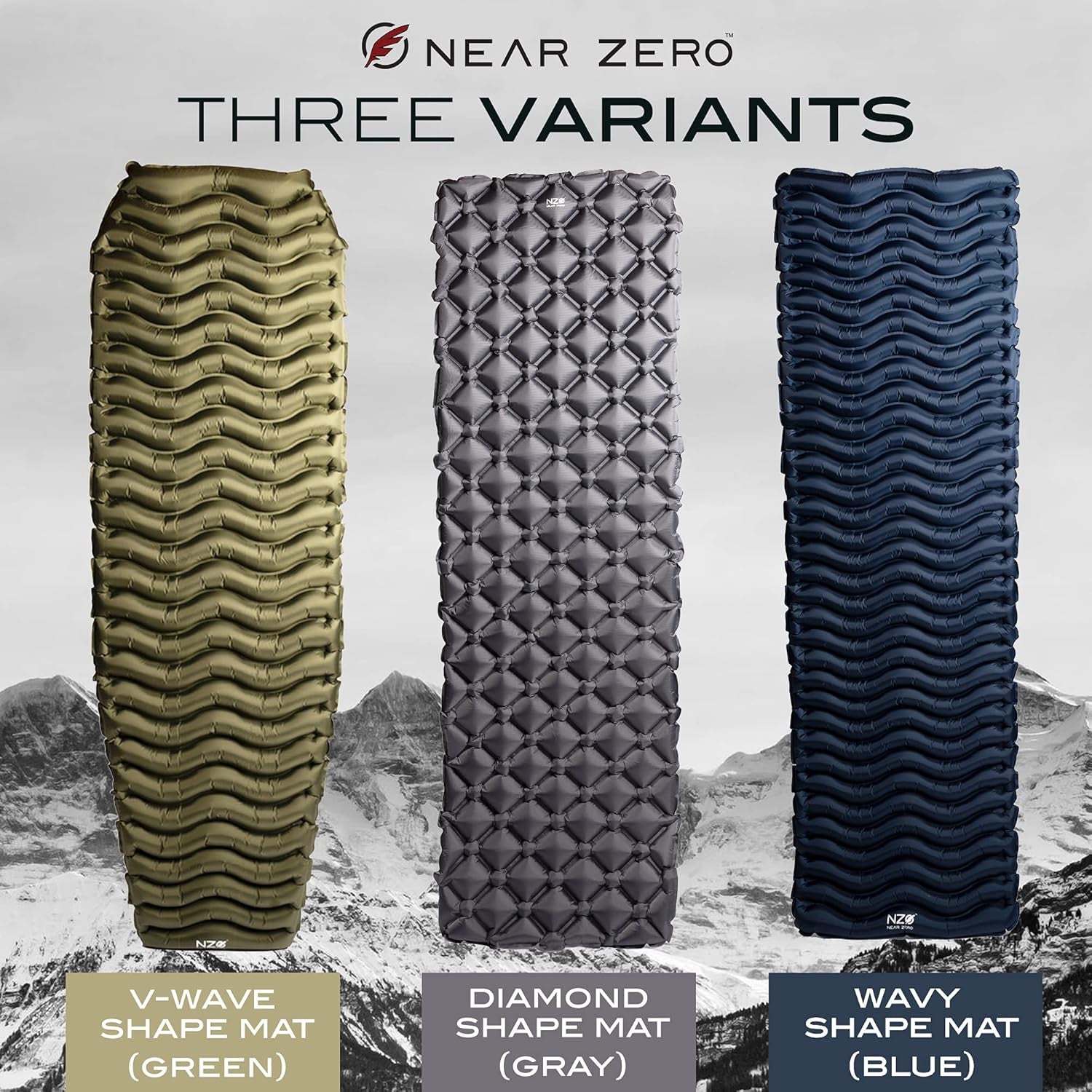 Ultralight Inflatable Sleeping Pad – Compact 14.5 Oz Air Pad 2" Thick, Quick Inflate with 11 Breaths, Durable Rip-Resistant Nylon – Ideal for Backpacking & Warm Weather, Blue