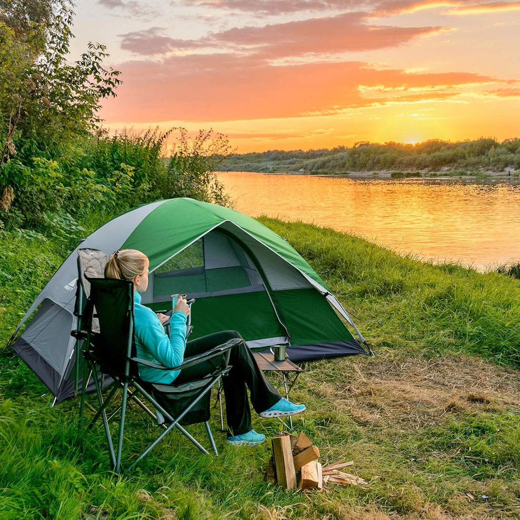 Tent for 1-2 Person Pu3000Mm Water Resistance Camping Tent Lightweight Tent with Vestibule Suitable for Camping Hiking Scout Easy Setup