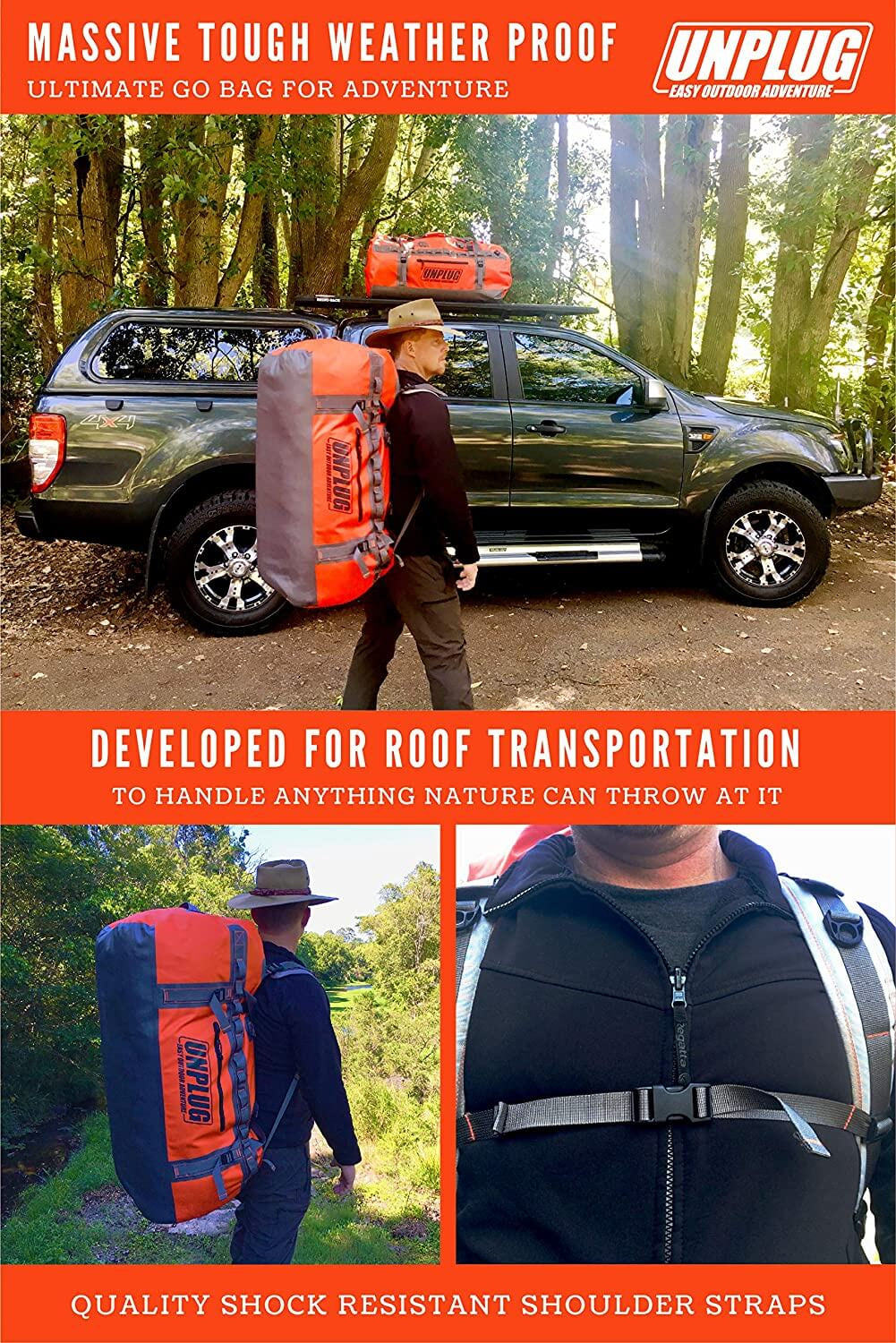 110L Ultimate Waterproof Adventure Duffel Bag