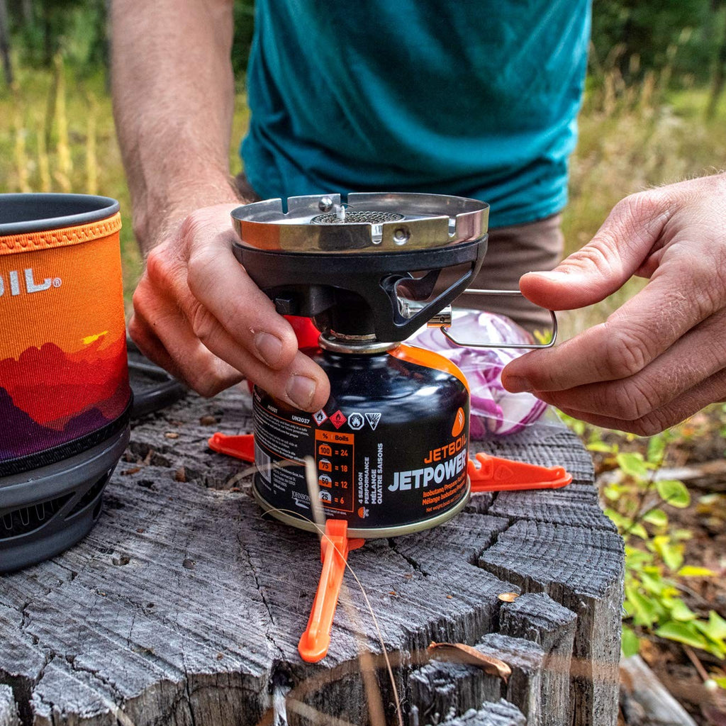 Jetboil Minimo Portable Stove Sunset Cooking System for Camping and Backpacking