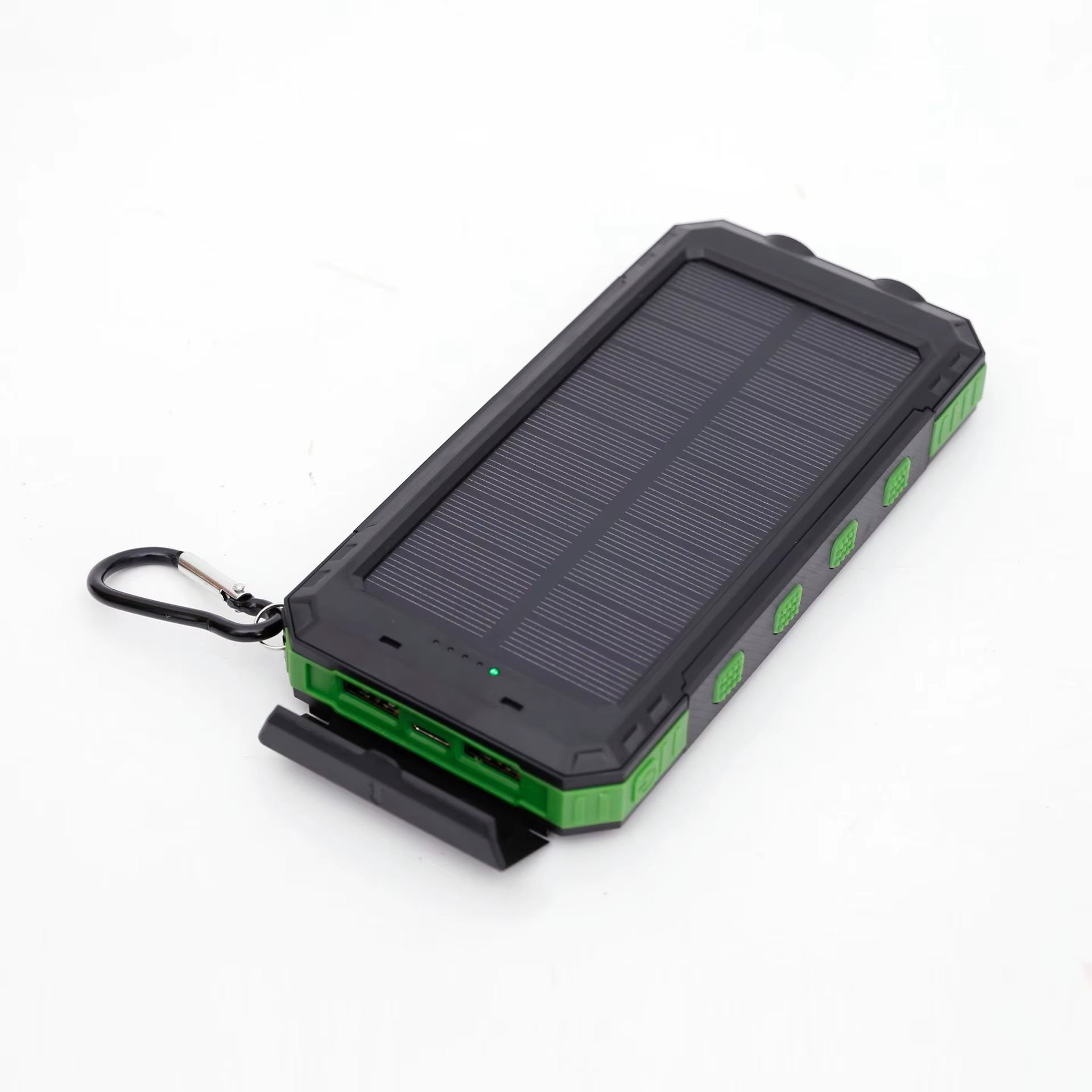 Portable Waterproof Solar Power Bank for Outdoor Mountain Climbing and Camping, Large-Capacity Compass Mobile Power Bank