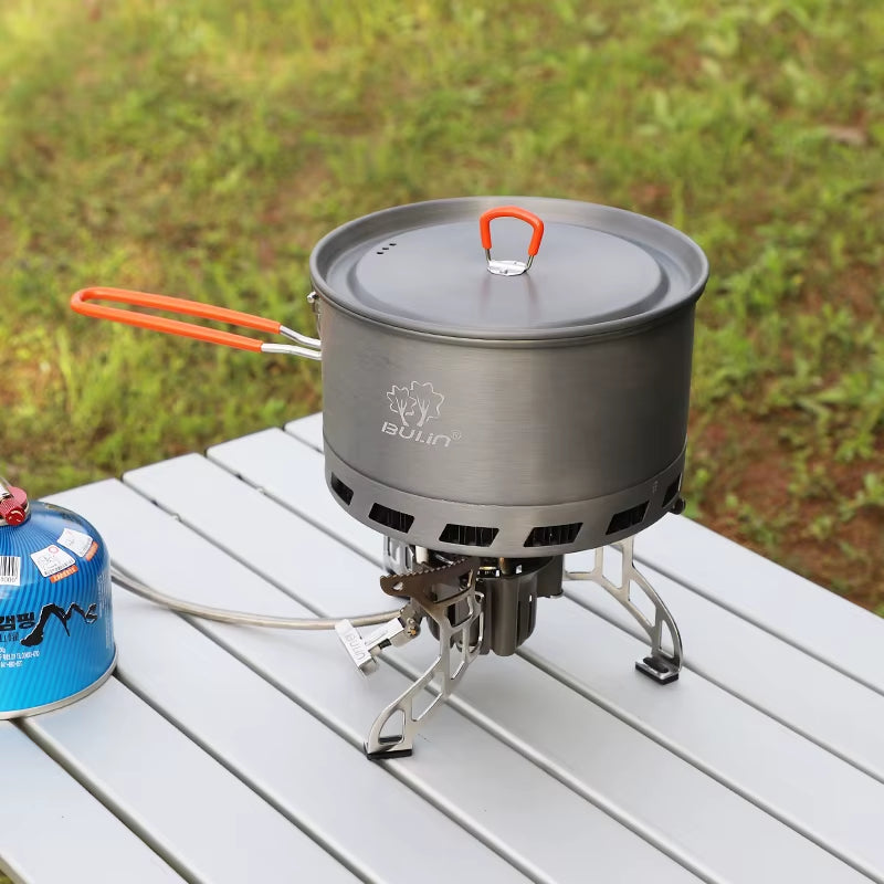 Bulin 2L Aluminum Alloy Ultralight Outdoor Camping Cookware Pot Utensil Cooking Picnic Tableware
