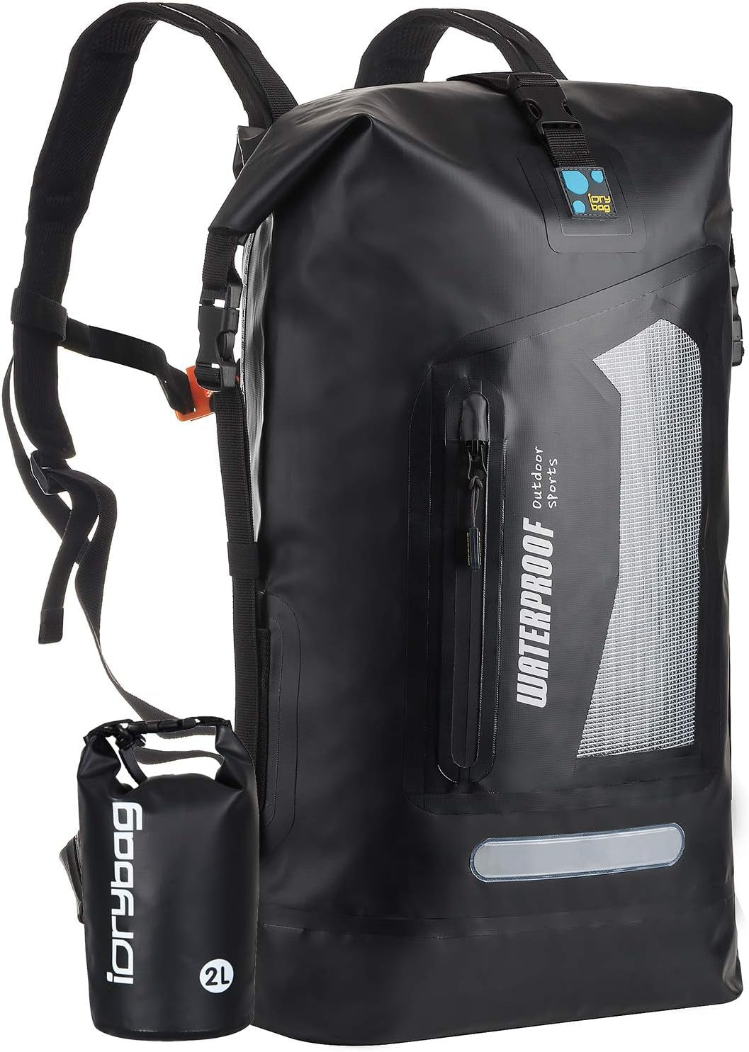 Waterproof Backpack for Men 20L/30L/40L, Floating Dry Bag Kayak, Dry Backpack Hiking