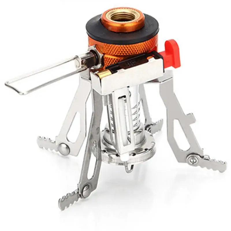 Camping Stove Backpacking Stove Portable Backpacking Stove Small Camping Stove Hiking Stove Windproof Piezo Ignition Cooking
