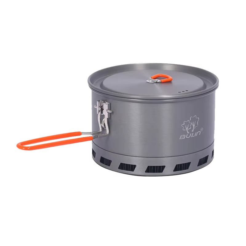 Bulin 2L Aluminum Alloy Ultralight Outdoor Camping Cookware Pot Utensil Cooking Picnic Tableware